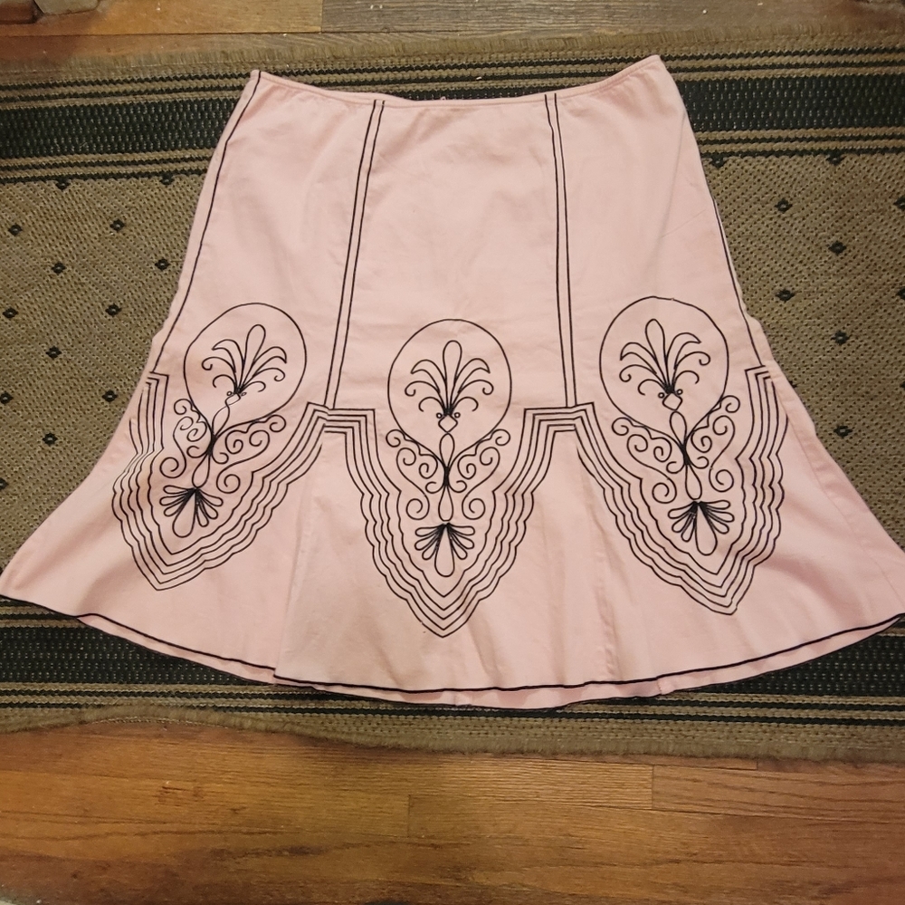 HEART SOUL Cute pink flare mini skirt. Size 9 stretch.
